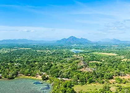 Drone bild av Sri Lanka